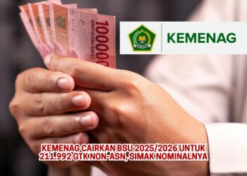 Kemenag Cairkan BSU 20252026 untuk 211.992 GTK Non-ASN, Simak Nominalnya