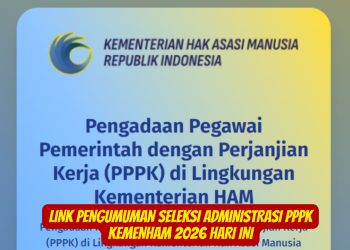 Link Pengumuman Seleksi Administrasi PPPK Kemenham 2026 Hari Ini