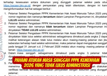 Pahami Aturan Masa Sanggah PPPK Kemenham 2026 yang Tidak Lulus Administrasi