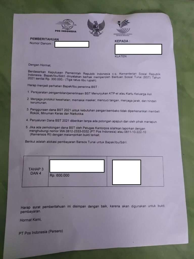 Surat Undangan Pencairan Bansos Mulai Dibagikan PT Pos, Cek Jadwal Dan Ketentuannya