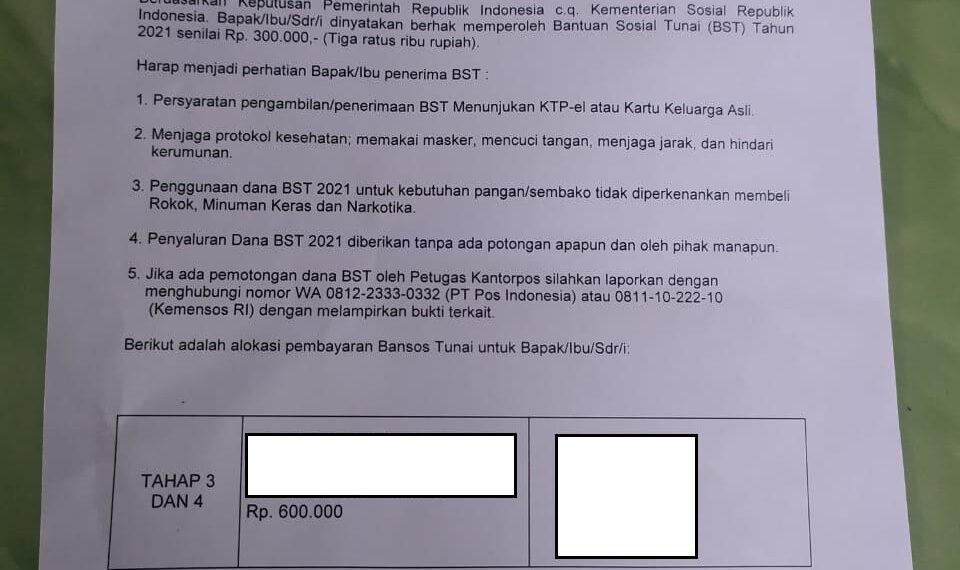 Surat Undangan Pencairan Bansos Mulai Dibagikan PT Pos, Cek Jadwal Dan Ketentuannya