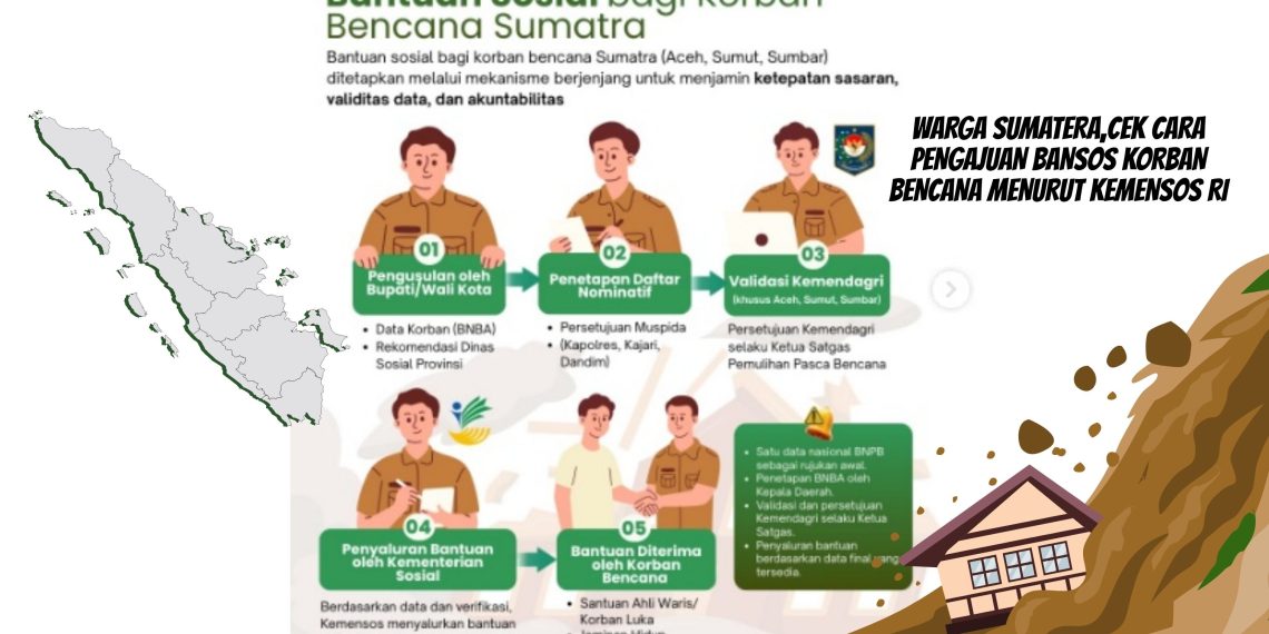 Warga Sumatera,Cek Cara Pengajuan Bansos Korban Bencana Menurut Kemensos RI