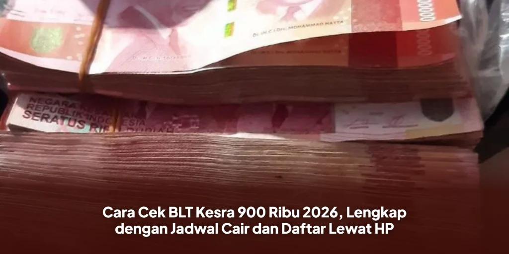 Cara Cek BLT Kesra 900 Ribu 2026, Lengkap dengan Jadwal Cair dan Daftar Lewat HP