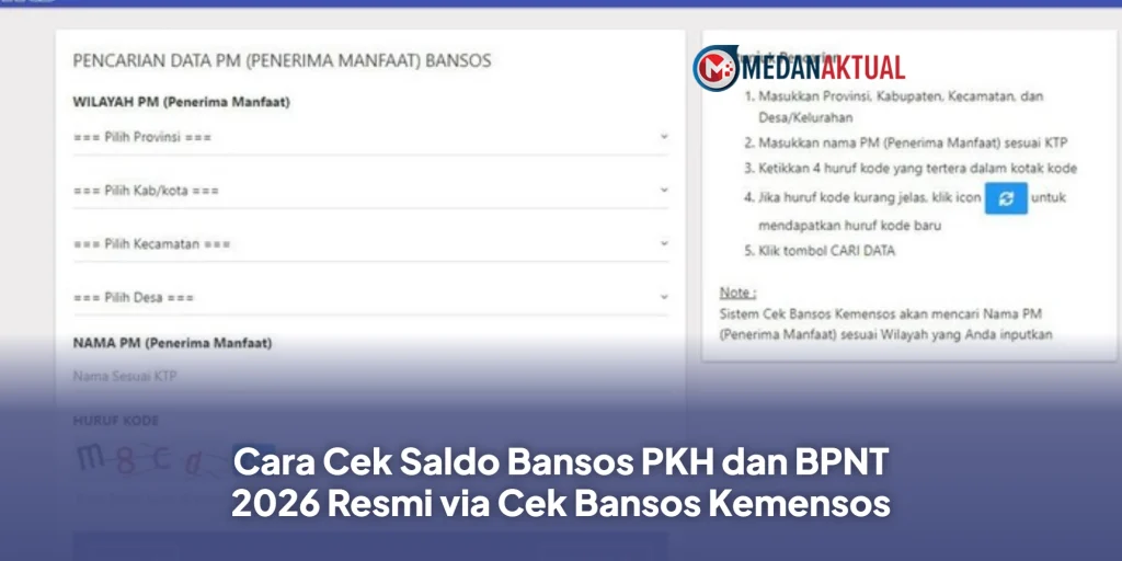 Cara Cek Saldo Bansos PKH dan BPNT 2026 Resmi via Cek Bansos Kemensos