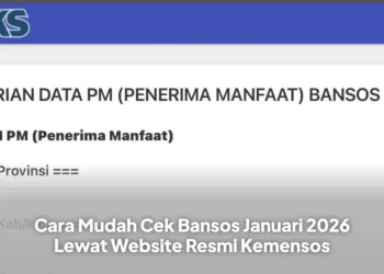 Cara Mudah Cek Bansos Januari 2026 Lewat Website Resmi Kemensos