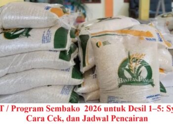 BPNT / Program Sembako  2026 untuk Desil 1–5: Syarat, Cara Cek, dan Jadwal Pencairan