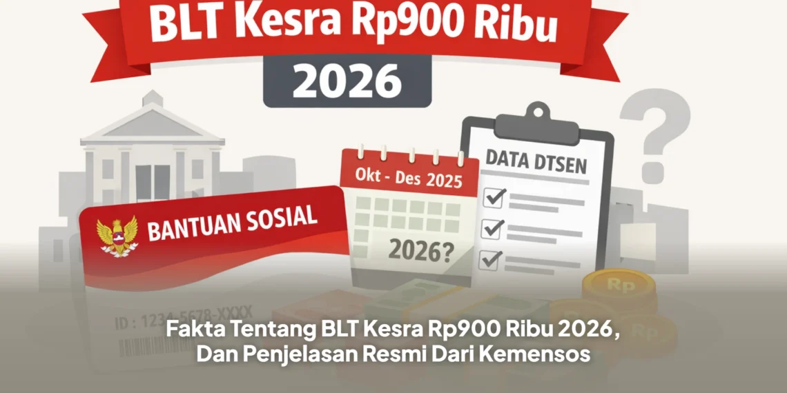 Fakta Tentang BLT Kesra Rp900 Ribu 2026, Dan Penjelasan Resmi Dari Kemensos