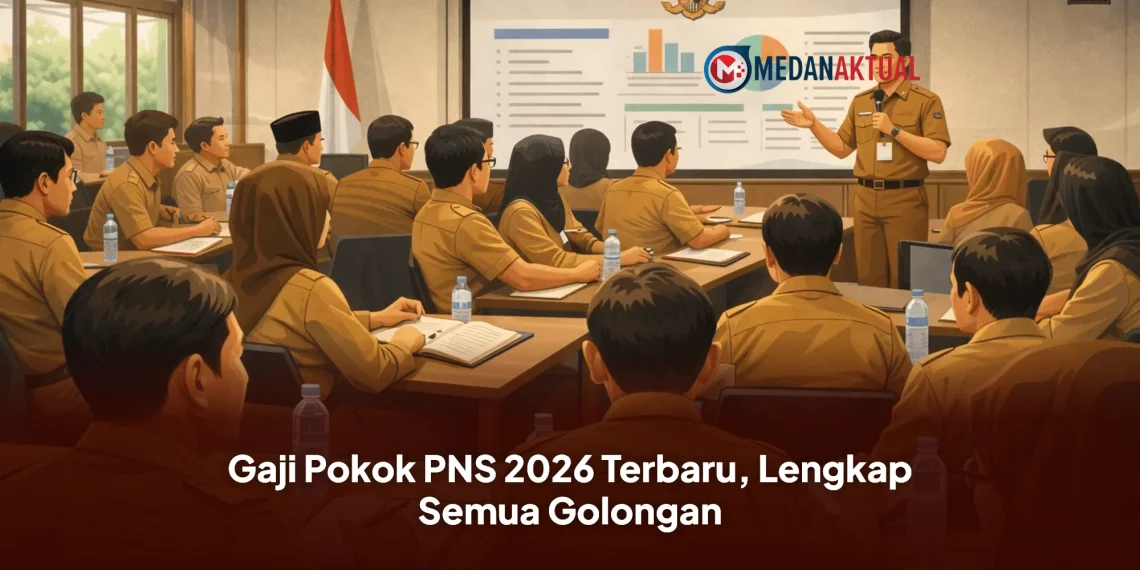 Gaji Pokok PNS 2026 Terbaru, Lengkap Semua Golongan