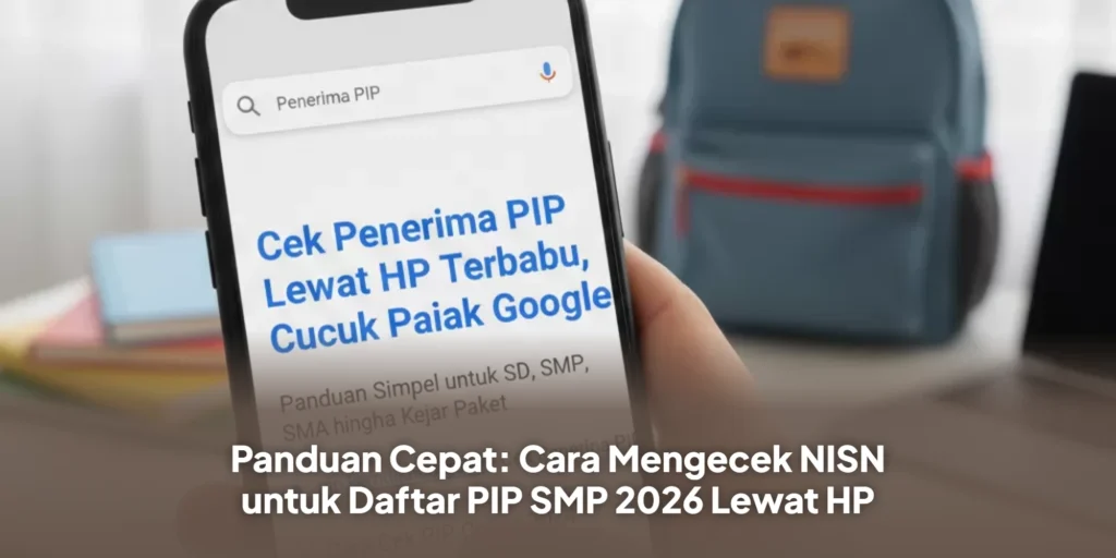 Panduan Cepat: Cara Mengecek NISN untuk Daftar PIP SMP 2026 Lewat HP