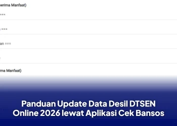 Panduan Update Data Desil DTSEN Online 2026 lewat Aplikasi Cek Bansos