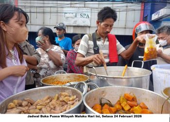 Jadwal Buka Puasa Wilayah Maluku Hari Ini, Selasa 24 Februari 2026