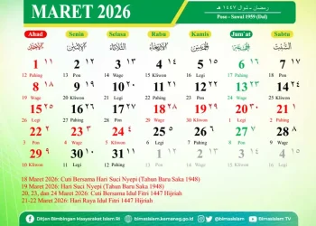 Jadwal Libur Maret 2026 Lengkap: Tanggal Merah, Cuti Bersama, dan Libur Panjang Nyepi–Lebaran