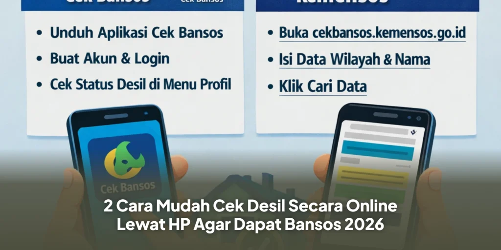 2 Cara Mudah Cek Desil Secara Online Lewat HP Agar Dapat Bansos 2026