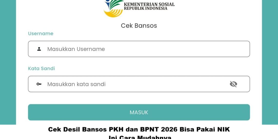 Cek Desil Bansos PKH dan BPNT 2026 Bisa Pakai NIK, Ini Cara Mudahnya