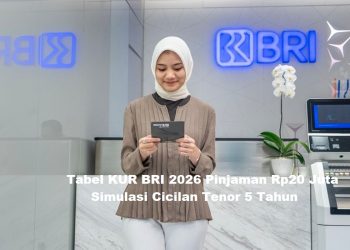 Tabel KUR BRI 2026 Pinjaman Rp20 Juta: Simulasi Cicilan Tenor 5 Tahun