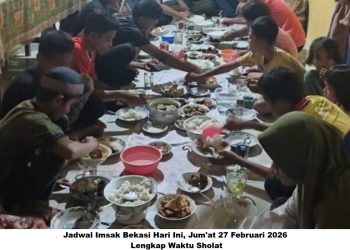 Waktu Imsak Bekasi Hari Ini, Jum’at 27 Februari 2026 : Lengkap Waktu Sholat