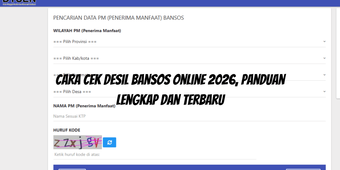 Cara Cek Desil Bansos Online 2026, Panduan Lengkap dan Terbaru