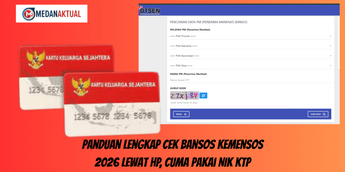 Panduan Lengkap Cek Bansos Kemensos 2026 Lewat HP, Cuma Pakai NIK KTP