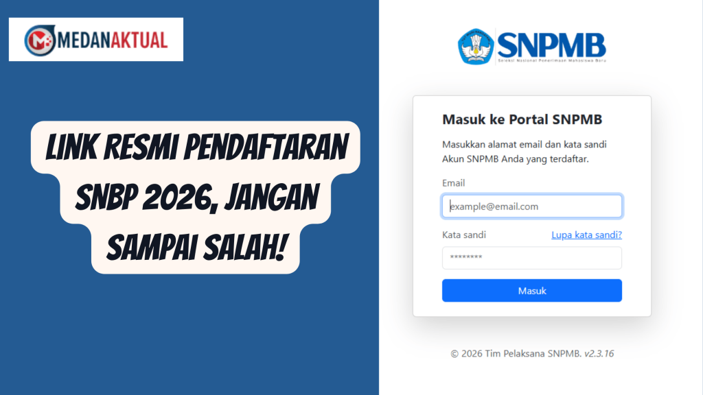 Link Resmi Pendaftaran SNBP 2026, Jangan Sampai Salah!
