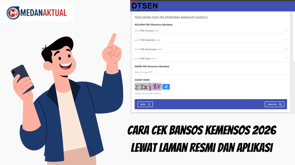 Cara Cek Bansos Kemensos 2026 Lewat Laman Resmi dan Aplikasi