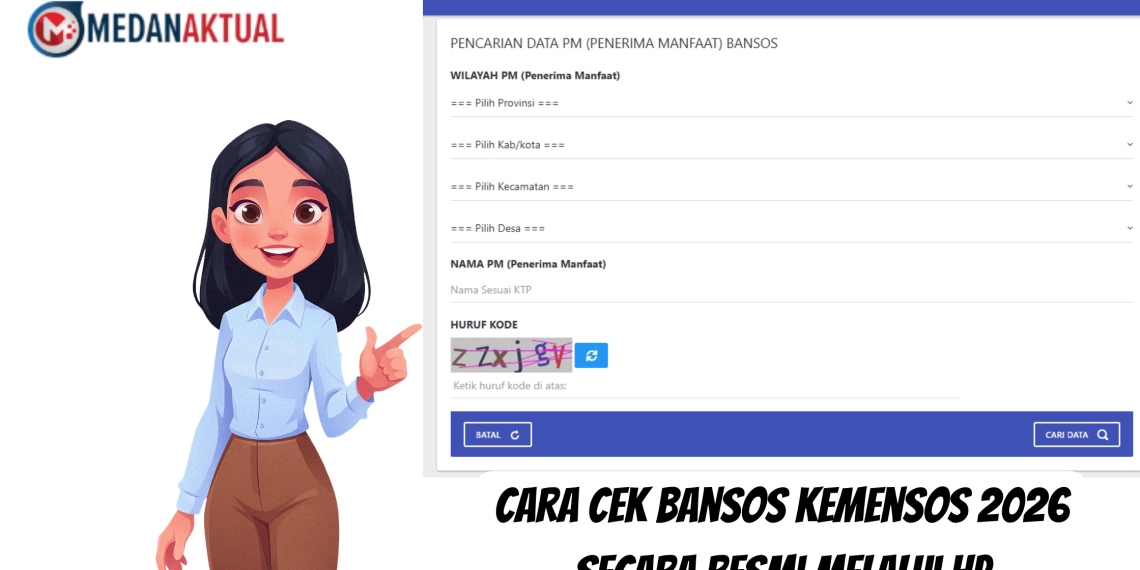 Cara Cek Bansos Kemensos 2026 Secara Resmi Melalui HP