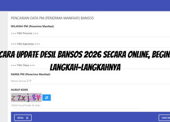 Cara Update Desil Bansos 2026 Secara Online, Begini Langkah-Langkahnya