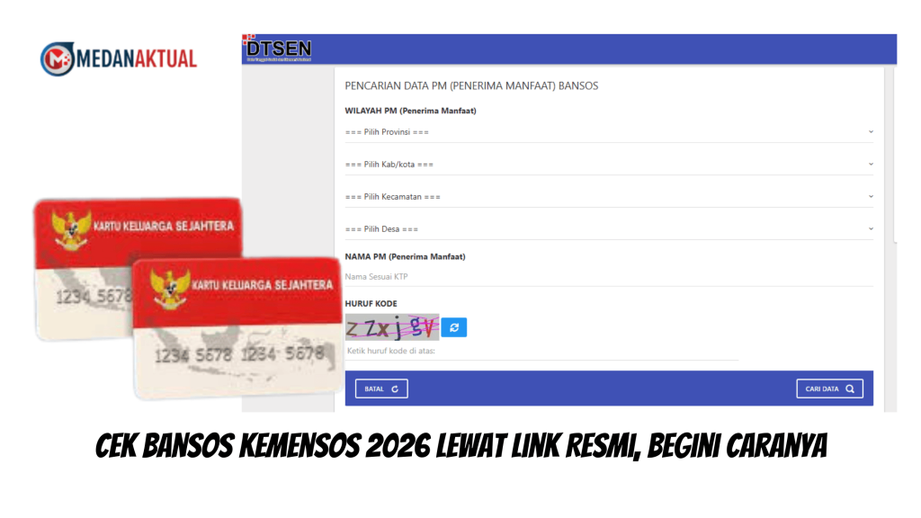 Cek Bansos Kemensos 2026 Lewat Link Resmi, Begini Caranya