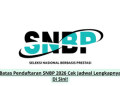 Batas Pendaftaran SNBP 2026 Cek Jadwal Lengkapnya Di Sini!