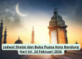Jadwal Sholat dan Buka Puasa Kota Bandung Hari Ini, 24 Februari 2026
