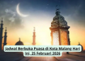 Jadwal Berbuka Puasa di Kota Malang Hari Ini, 25 Februari 2026