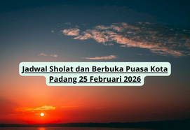 Jadwal Sholat dan Berbuka Puasa Kota Padang 25 Februari 2026