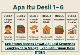 Cek Status Bansos Lewat Aplikasi Kemensos Lengkap Cara Mengajukan Penurunan Desil DTSEN