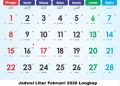 Jadwal Libur Februari 2026 Lengkap: Tanggal Merah, Cuti Bersama, dan Libur Sekolah