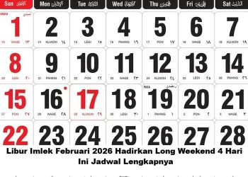 Libur Imlek Februari 2026 Hadirkan Long Weekend 4 Hari, Ini Jadwal Lengkapnya