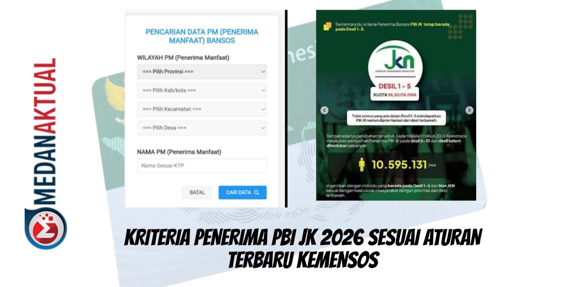 Kriteria Penerima PBI JK 2026 Sesuai Aturan Terbaru Kemensos