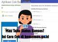 Mau Tahu Status Bansos? Ini Cara Cek di kemensos.go.id