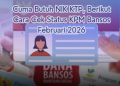 Cuma Butuh NIK KTP, Berikut Cara Cek Status KPM Bansos Februari 2026