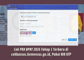 Cek PKH BPNT 2026 Tahap 1 Terbaru di cekbansos.kemensos.go.id, Pakai NIK KTP