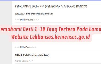 Memahami Desil 1-10 Yang Tertera Pada Laman Website Cekbansos.kemensos.go.id