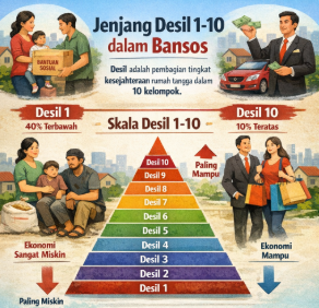 Update Bansos Februari 2026, Memahami Arti Desil Saat Pengecekan di Website Resmi Kemensos