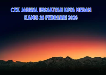 Cek Jadwal Imsakiyah Kota Medan Kamis 26 Februari 2026