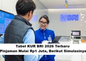 Tabel KUR BRI 2026 Terbaru: Pinjaman Mulai Rp1 Juta, Berikut Simulasinya
