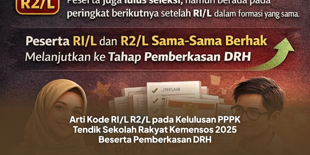 Arti Kode RI/L R2/L pada Kelulusan PPPK Tendik Sekolah Rakyat Kemensos 2025 Beserta Pemberkasan DRH
