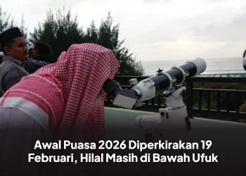 Awal Puasa 2026 Diperkirakan 19 Februari, Hilal Masih di Bawah Ufuk