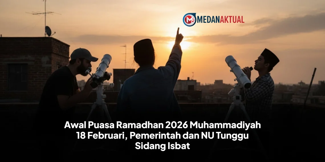 Awal Puasa Ramadhan 2026 Muhammadiyah 18 Februari, Pemerintah dan NU Tunggu Sidang Isbat