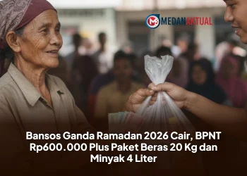 Bansos Ganda Ramadan 2026 Cair, BPNT Rp600.000 Plus Paket Beras 20 Kg dan Minyak 4 Liter