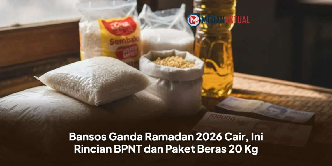 Bansos Ganda Ramadan 2026 Cair, Ini Rincian BPNT dan Paket Beras 20 Kg