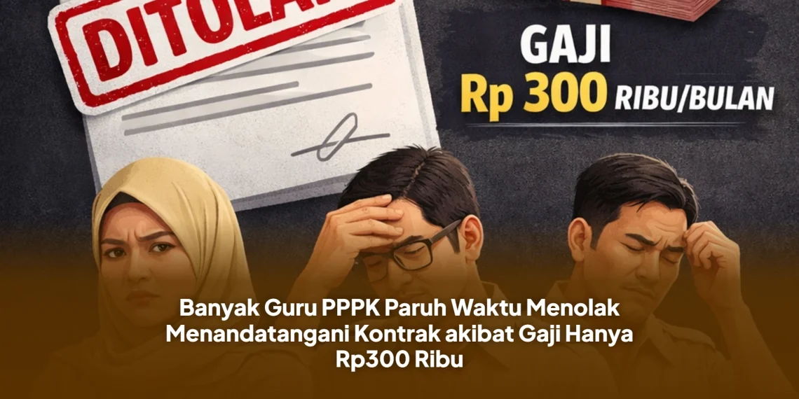 Banyak Guru PPPK Paruh Waktu Menolak Menandatangani Kontrak akibat Gaji Hanya Rp300 Ribu