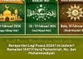 Jadwal Puasa Ramadan 2026 Versi Muhammadiyah