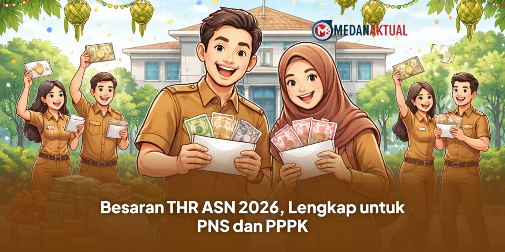 Besaran THR ASN 2026, Lengkap untuk PNS dan PPPK